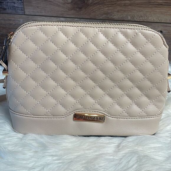 Sag Harbors Ladies Shoulder Purse Beige - Picture 2 of 6